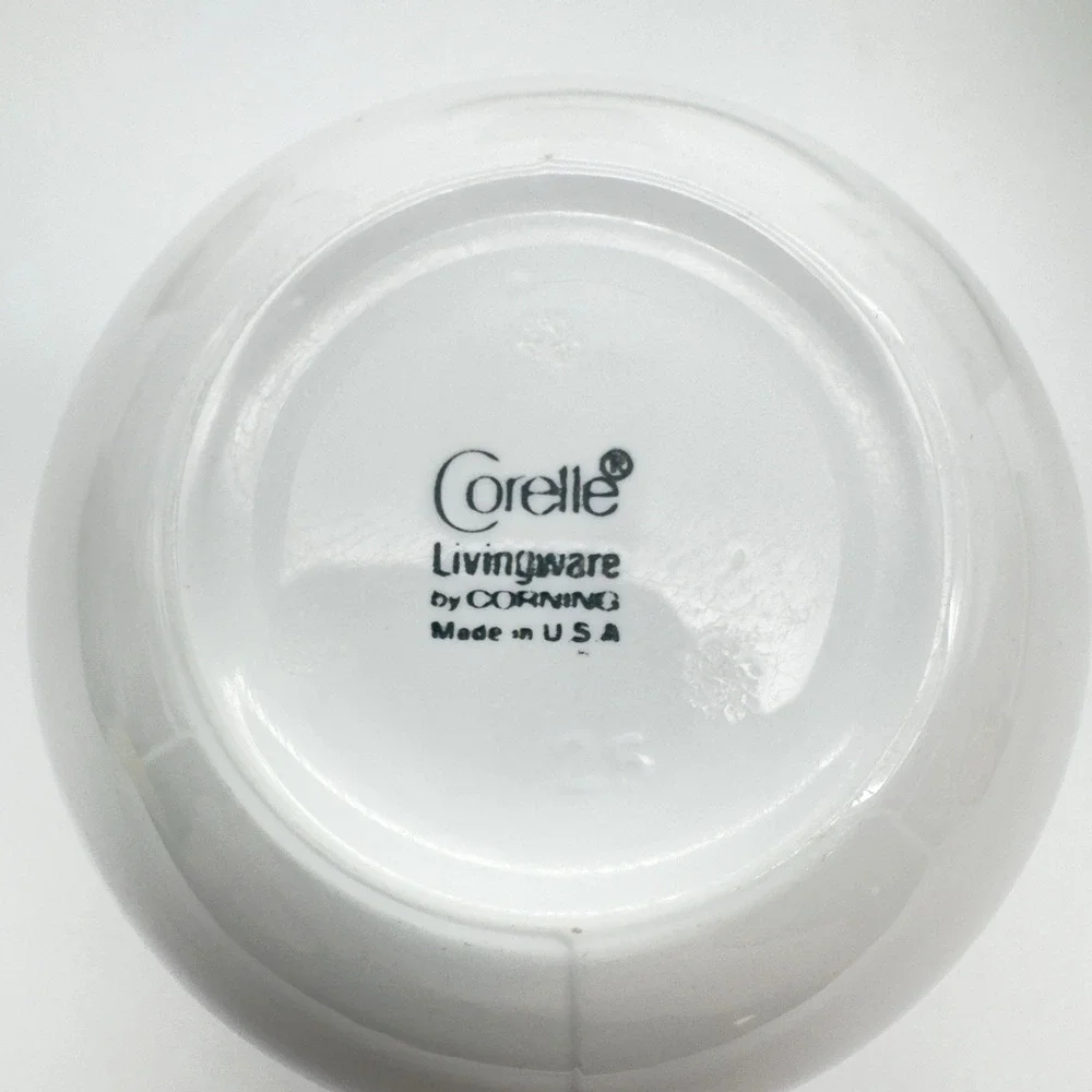 Vintage Corelle Coffee Tea Cups Spring Blossom Crazy Daisy Lot of 4 Corning 8oz